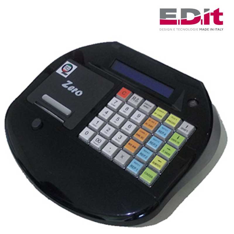 REGISTRATORE DI CASSA E.D.IT ZERO POSTAZIONE FISSO NERO LUCIDO