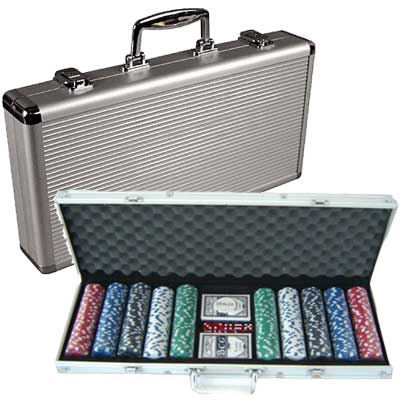VALIGETTA POKER CHIP 500 FICHES IN FERRO (POKER BLACK JACK CASINO)