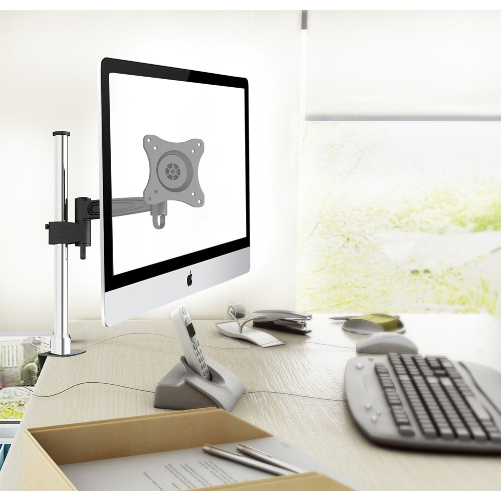 SUPPORTO DA SCRIVANIA PER MONITOR-TV LCD/LED 13" - 27" INCLINABILE -5° / +15° CA-SPD-1001