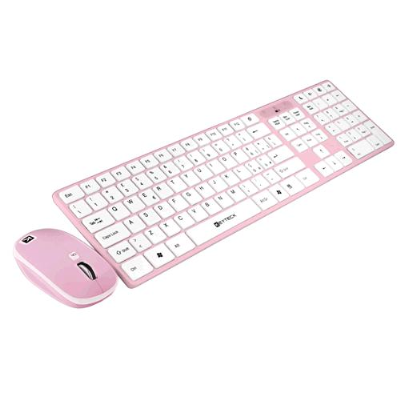 KIT KEYTECK TASTIERA + MOUSE PS-2/USB 2in1 ULTRAFLAT COLORE PINK KB-226MPK