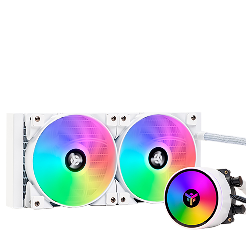 VENTOLA DISSIPATORE A LIQUIDO CPU ITEK EVOLIQ 240 ARGB (White Edition) - Socket Universale, LED ARGB - 250 Watt TDP - 240mm
