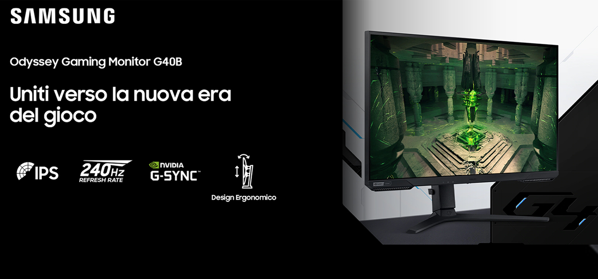 MONITOR 27" SAMSUNG Odyssey G4 S27BG400 GAMING 2xHDMI/1xDP 240Hz 1MS 1920x1080 FreeSync Premium