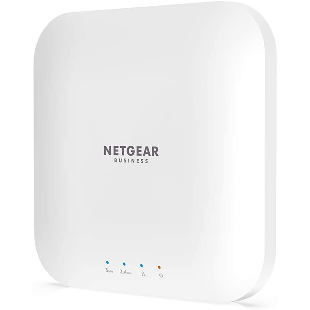 ACCESS POINT NETGEAR WAX214-100EUS WIRELESS 2.4GHz/5GHz AX1800 MONTAGGIO A PARETE / SOFFITTO GESTIONE LOCALE E ALIMENTAZIONE POE  + 5 porte FAST ETHERNET