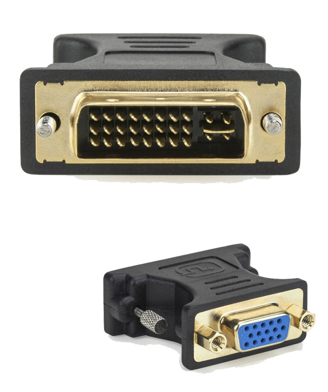 ADATTATORE VULTECH ADU93 DVI-I maschio (24+5) - VGA DSUB15 HD femmina