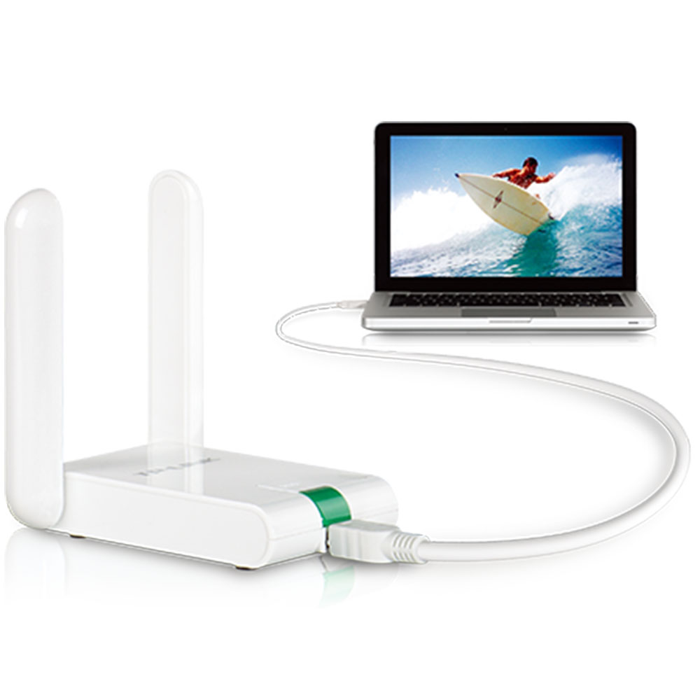 ADATTATORE TP-LINK TL-WN822N USB Wireless HIGHT POWER N 300Mbps USB 2.0 - 802.11b, 802.11g, 802.11n