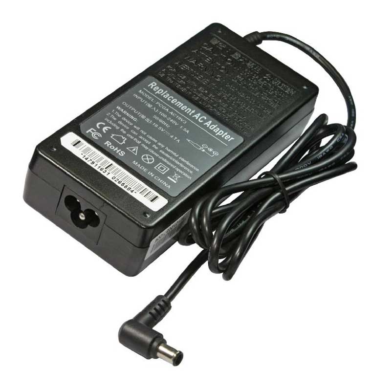 ALIMENTATORE UNIVERSALE PER NOTEBOOK SONY VAIO 19.5V 4.7A (6.0*4.4, Black, with pin) 92W SERIE VAIO PCG-FR Series / PCG-NV Series / VGN-E Series / VGN-FZ Series