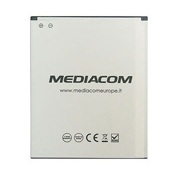 MEDIACOM BATTERIA M-1BATG530 Lithium 3.7v 2150mAh RECHARGEABLE PER TELEFONO CELLULARE PhonePad Duo G530 M-PP2G530 CONF. 2PZ