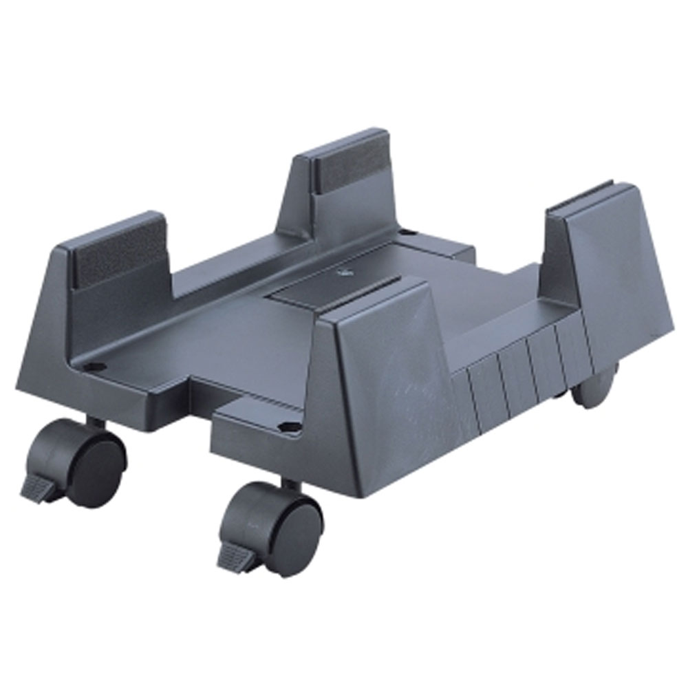 PORTA PC WELLY PRO IN SOLIDA PLASTICA NERO REGOLABILE CON RUOTE WPA-90104/B