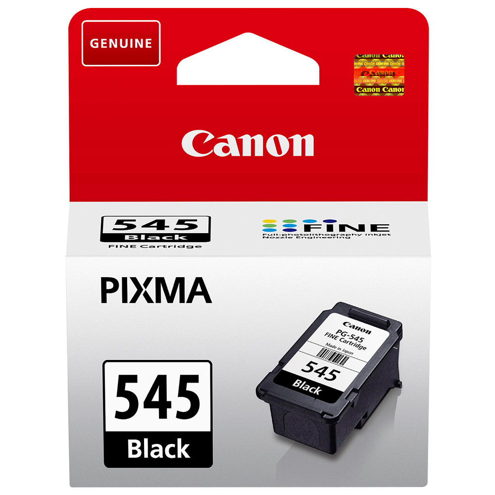 CARTUCCIA CANON PG-545 BLACK ORIGINALE 8 ml. PIXMA MG2450, MG2550, IP2850, MG2950