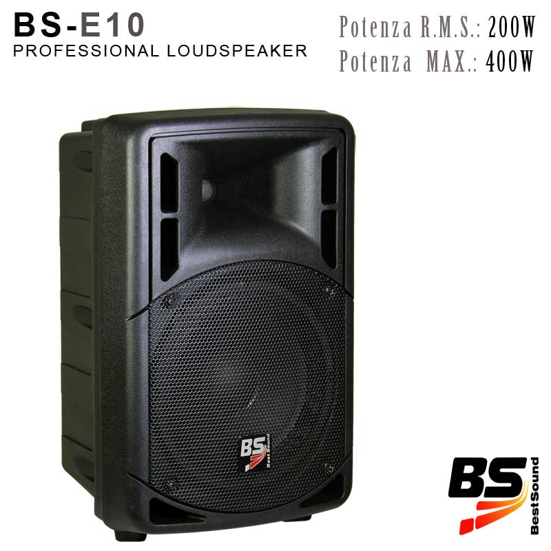 CASSA ACUSTICA PASSIVO ABS 10" - 400W MUSICALI - 50Hz/20KHz - 124dBmax. 8 ohm BS-E10