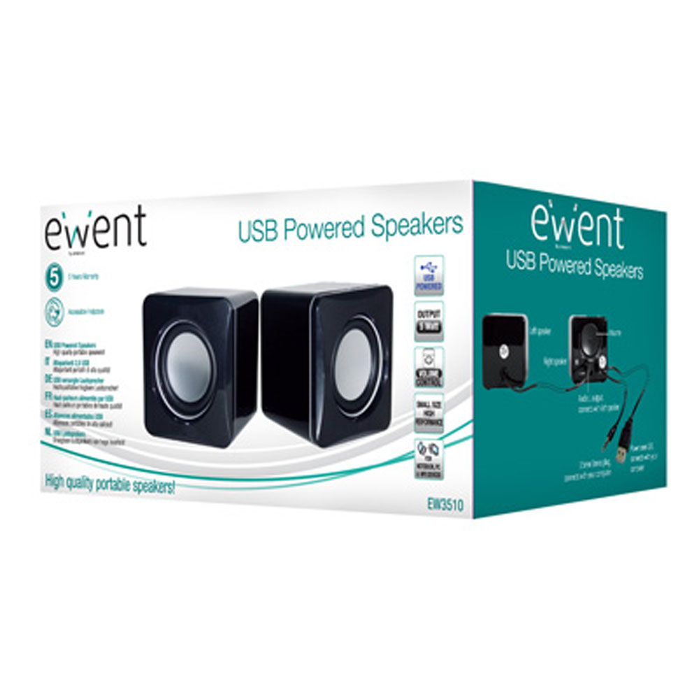 CASSE EWENT 2.0 5W RMS BLACK EDITION EW3510
