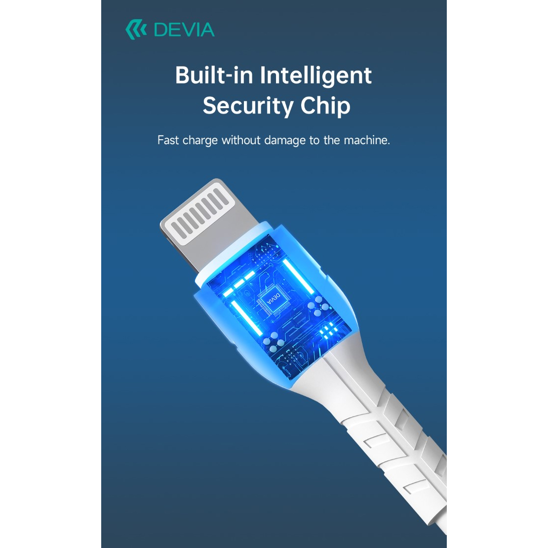 CAVO DATI E CARICA RAPIDA DEVIA PD 27W Type-C - Lightning 1MT KINTONE SERIES (3A) APPLE IPHONE E IPAD