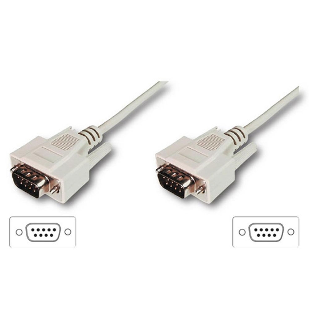 CAVO DIGITUS PROLUNGA SERIALE RS232 PIN-TO-PIN (MODEM CABLE) 9 POLI MASCHIO/MASCHIO MT.2