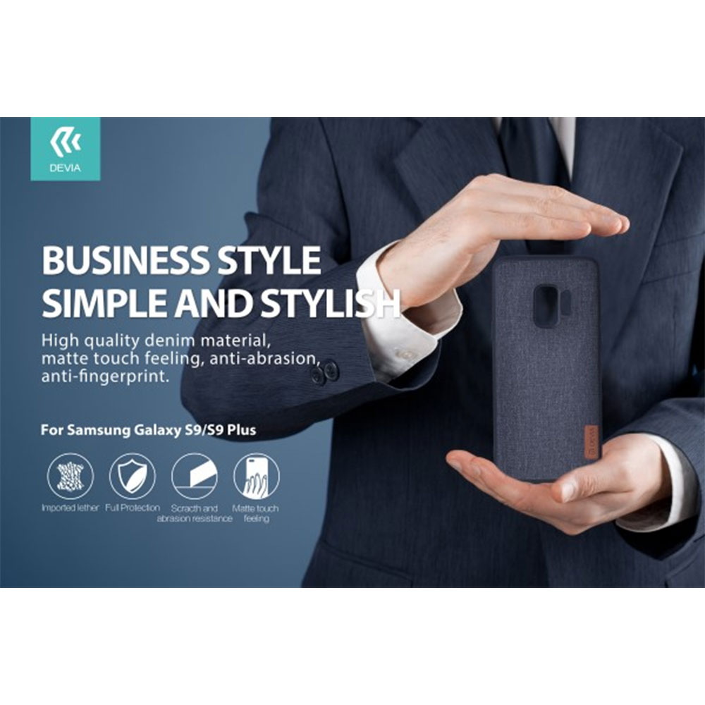 DEVIA CUSTODIA FLAX + PC IN PELLE PER TELEFONO CELLULARE SAMSUNG GALAXY S9+ (SM-G965F)
