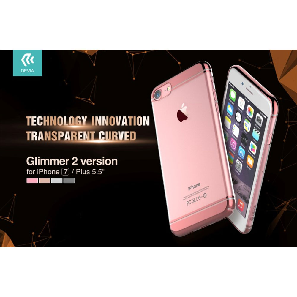 DEVIA CUSTODIA COVER GLIMMER2 ROSE GOLD PER TELEFONO CELLULARE IPHONE 7 PLUS / IPHONE 8 PLUS