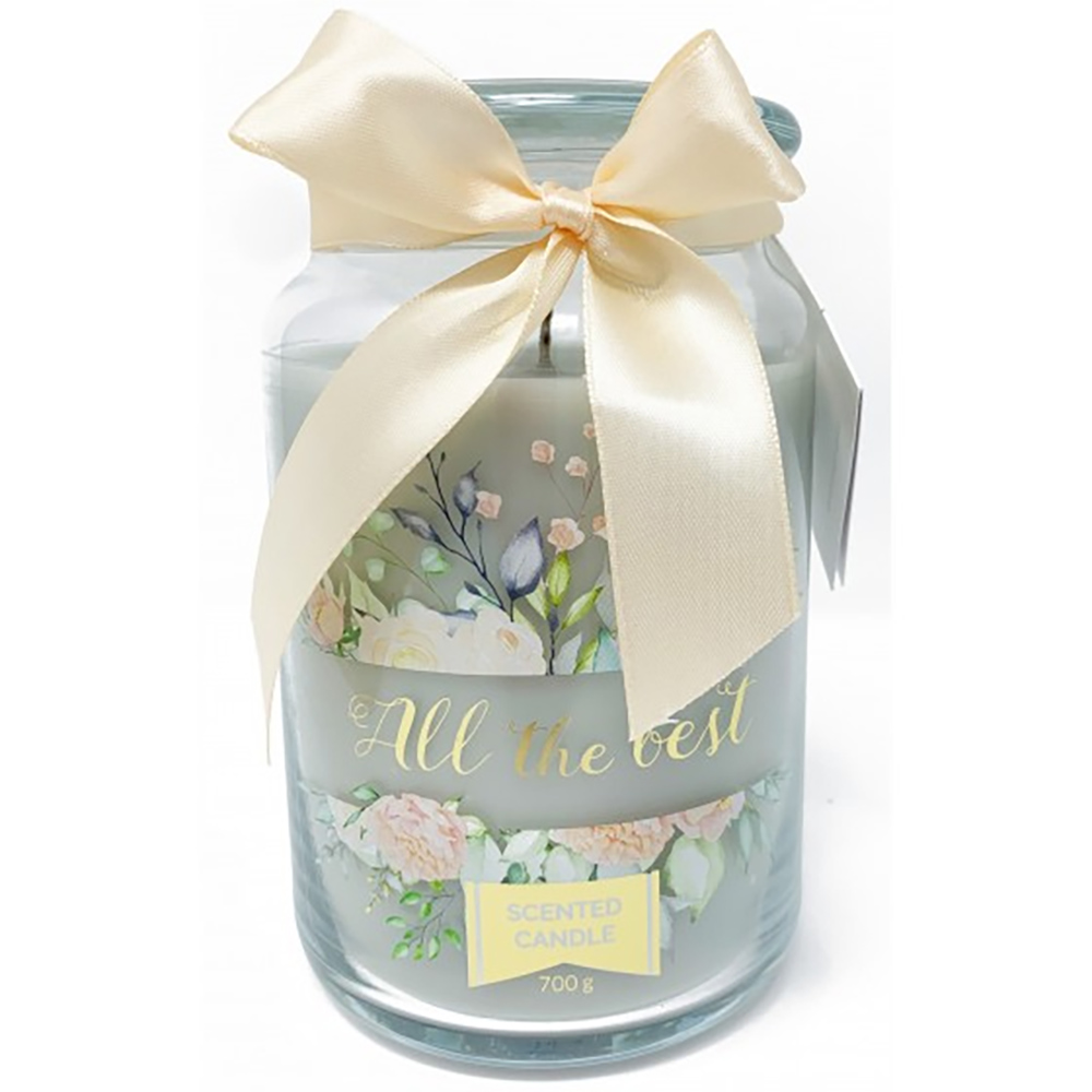 CANDELA PROFUMATA GIARA GRANDE GREY ALL THE BEST 700gr profumazione oceanica 120h durata