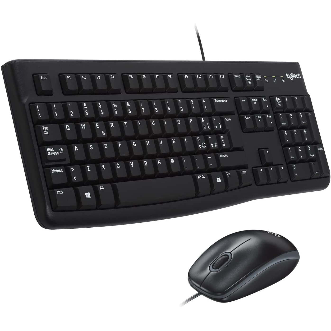 KIT LOGITECH MK120 TASTIERA + MOUSE DESKTOP USB 920-002543