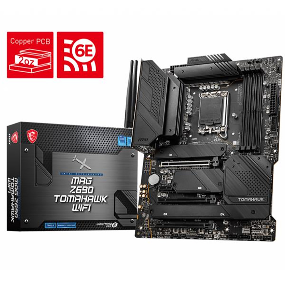SCHEDA MADRE MSI INTEL MAG Z690 TOMAHAWK WIFI Core i3/i5/i7/i9 12° GENERAZIONE 4xDDR4 , 1 x DisplayPort, 1 x HDMI, 4xM.2, Raid 0/1/5/10,  SK-1700