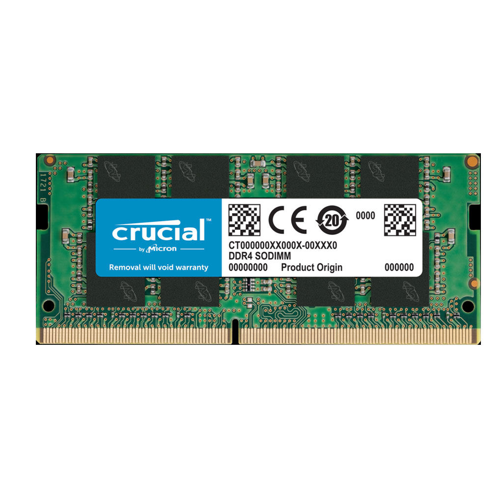 MEMORIA RAM SO-DDR4 CRUCIAL 8 GB PC 2400 CL17 1,2v PER NOTEBOOK