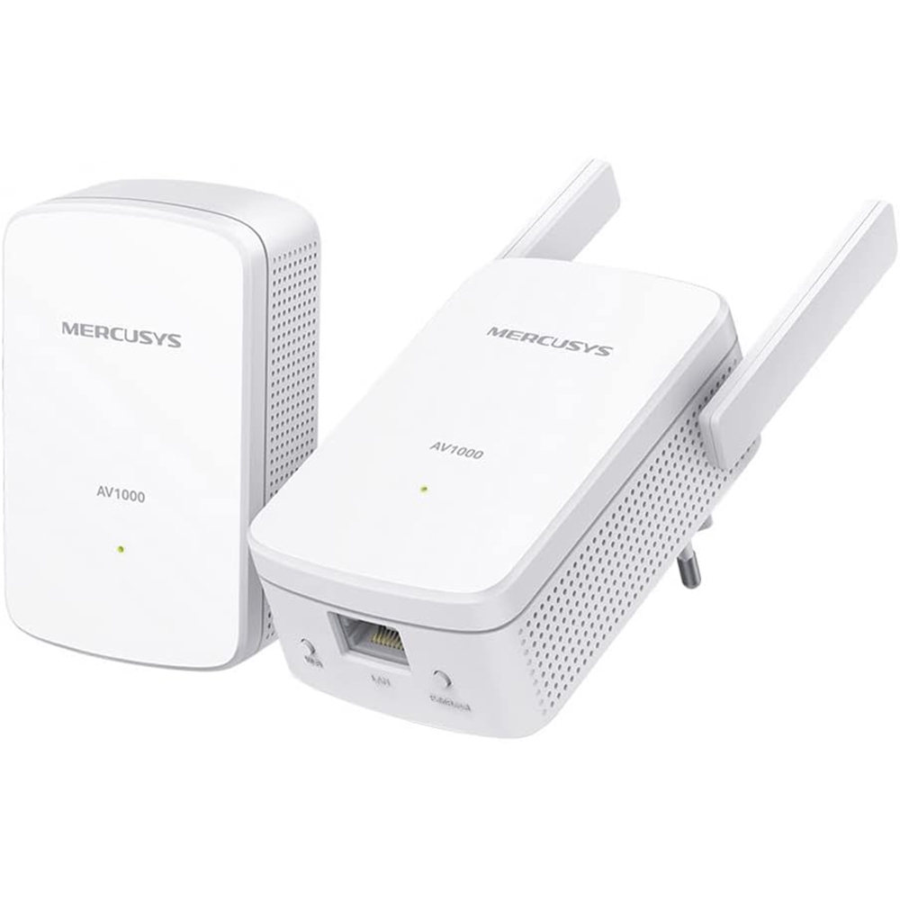 POWERLINE MERCUSYS MP510 KIT WI-FI - 1 PORTE ETHERNET GIGABYTE - BRIDGE - HOMEPLUG AV2 TRAFERISCE DATI WIRELESS SU SISTEMA ELETTRICO CONF. 2pz