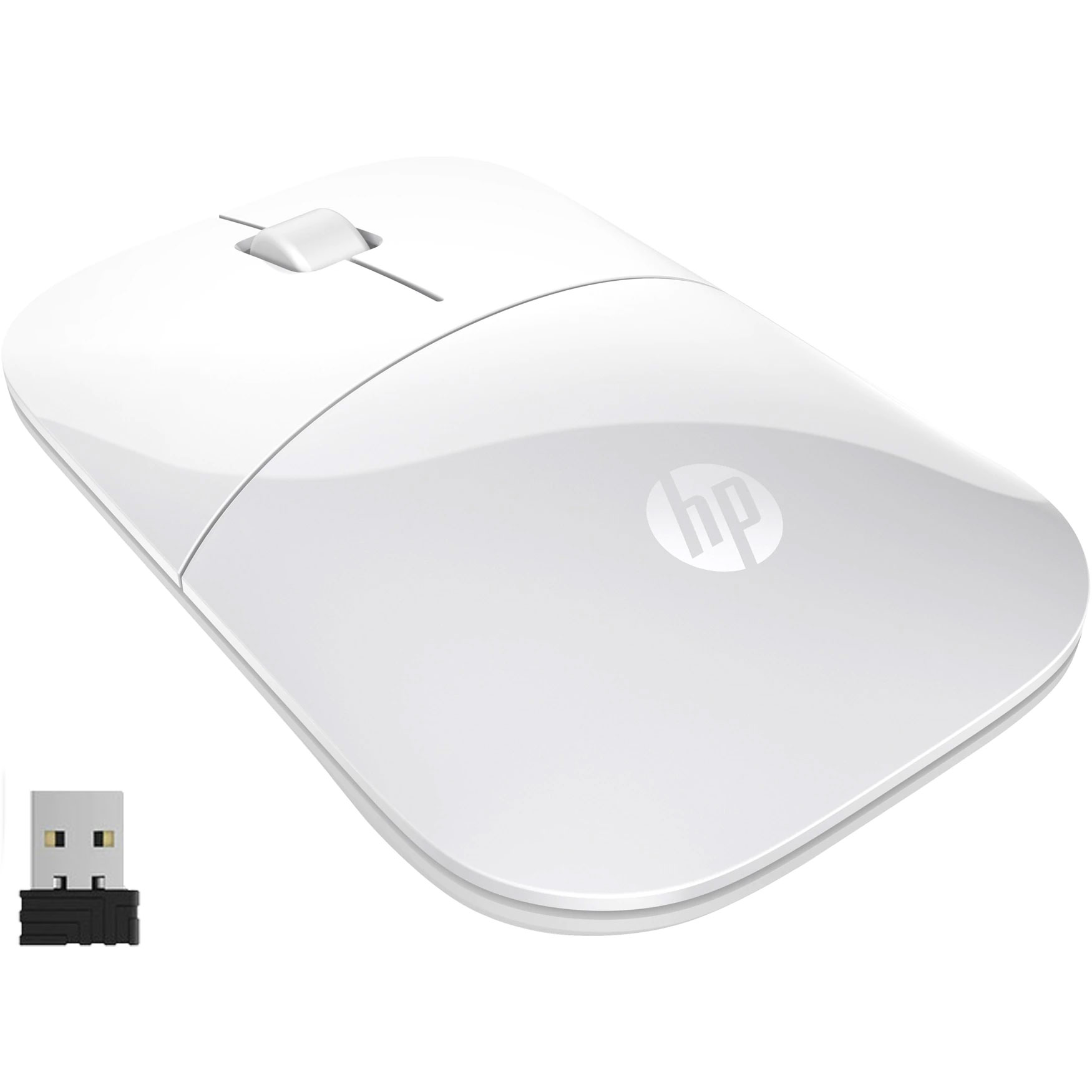 MOUSE HP Z3700 3 TASTI OTTICO 1200 dpi WIRELESS 2.4 GHz COLORE BIANCO