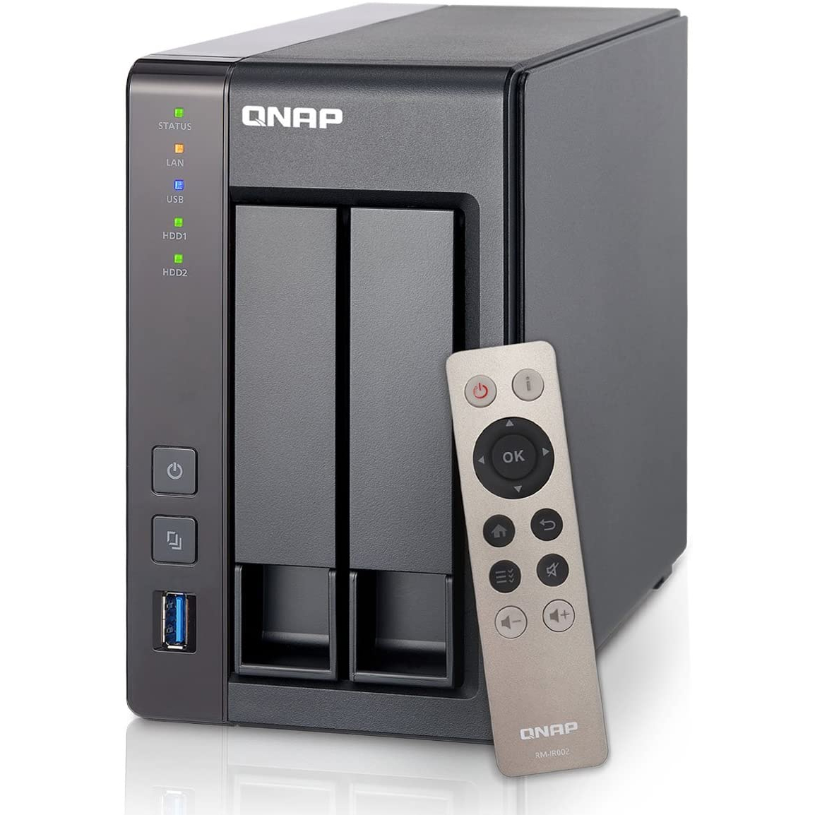 NAS RETE QNAP TS-251+-2G 2 SLOT PER HDD/SSD (HD NON INCLUSI) - 2x Ethernet Glan / 4x USB