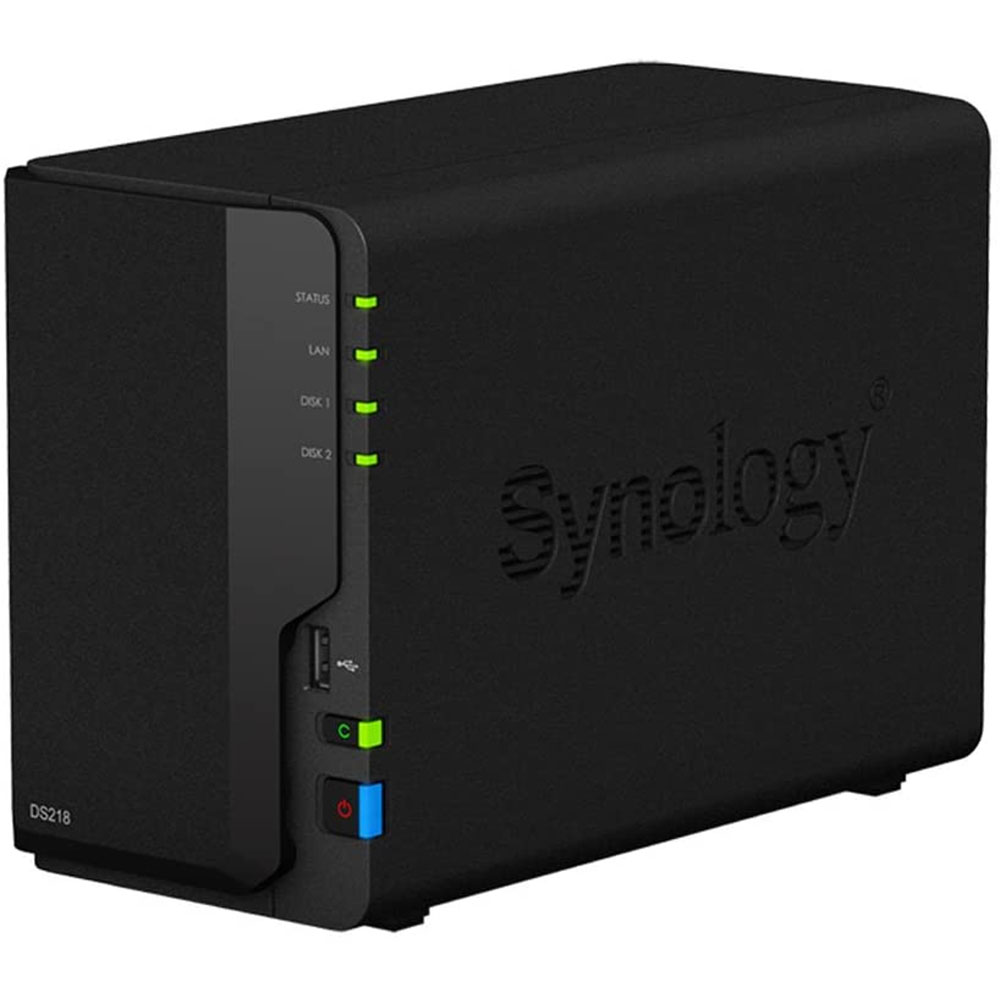 NAS RETE SYNOLOGY DiskStation DS218 2 SLOT PER HD 3.5" (HD NON INCLUSI) - 1x Ethernet Glan / 3x USB