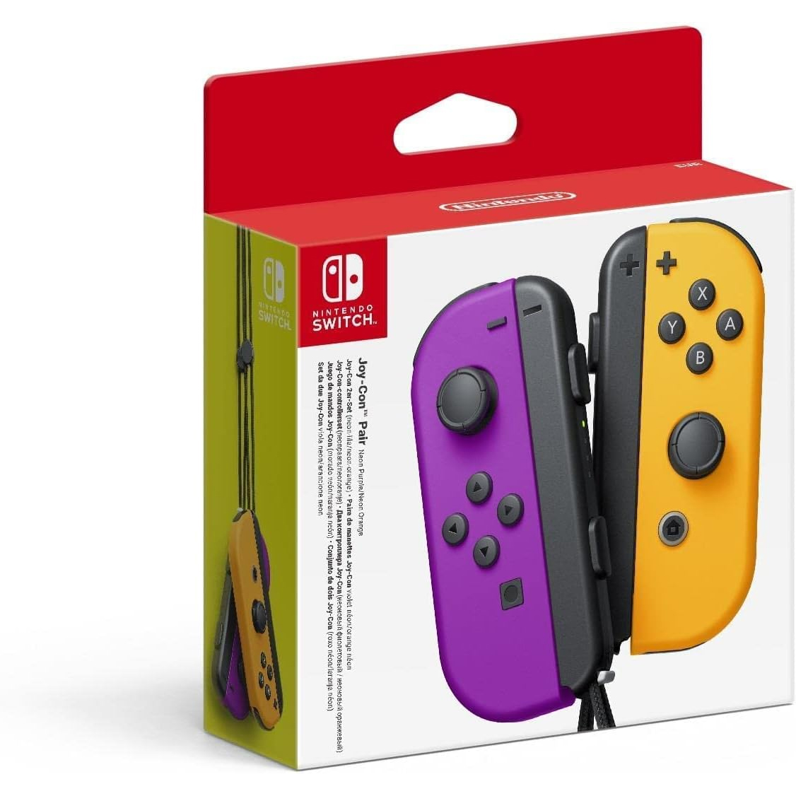 NINTENDO SWITCH: COPPIA DI JOY-CON VIOLA/ARANCIO NEON
