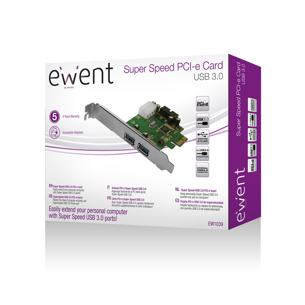 SCHEDA EWENT PCI-EPRESS USB 3.0 x2 PORTE EW1039