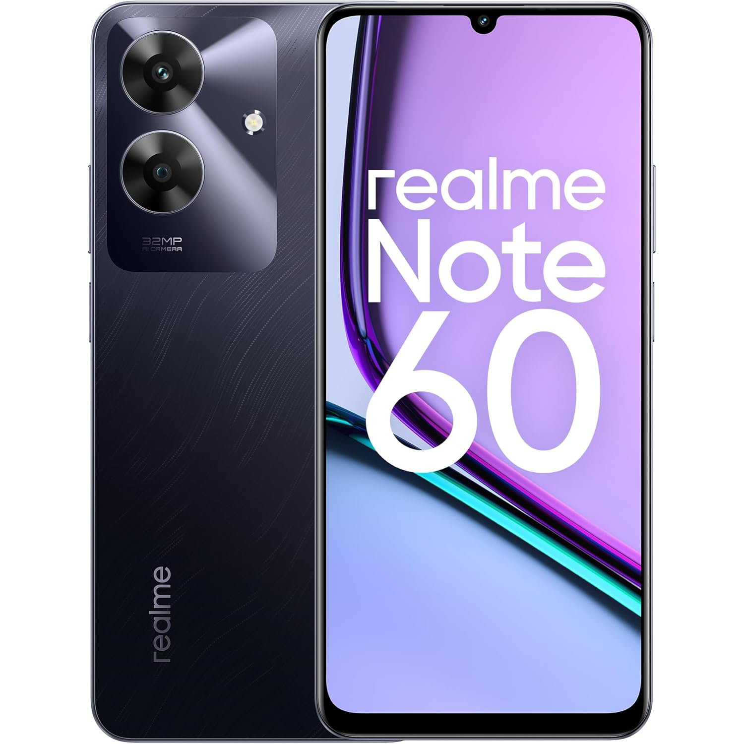 CELLULARE SMARTPHONE REALME NOTE 60 RMX3933 DISPLAY 6.75" 4GB/128GB COLORE MARBLE BLACK GARANZIA TIM