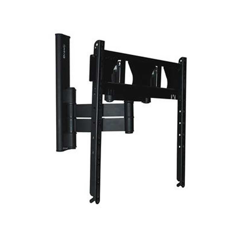STAFFA TV BRAVO LCD13 PER TV LCD, LED e PLASMA 40"-50" 2 BRACCI ATTACCHI 30x40,40x40 cm INCLINAZIONE -10°/+15°  ROTAZIONE ± 45° BLACK