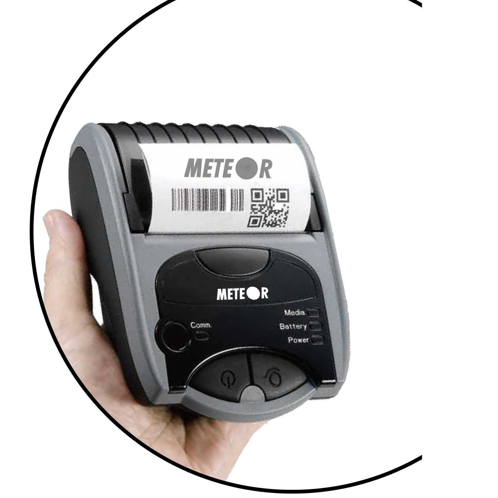STAMPANTE METEOR NEWTON PER STAMPA ETICHETTE CODICI A BARRE TERMICO CONNESSIONE BLUETOOTH