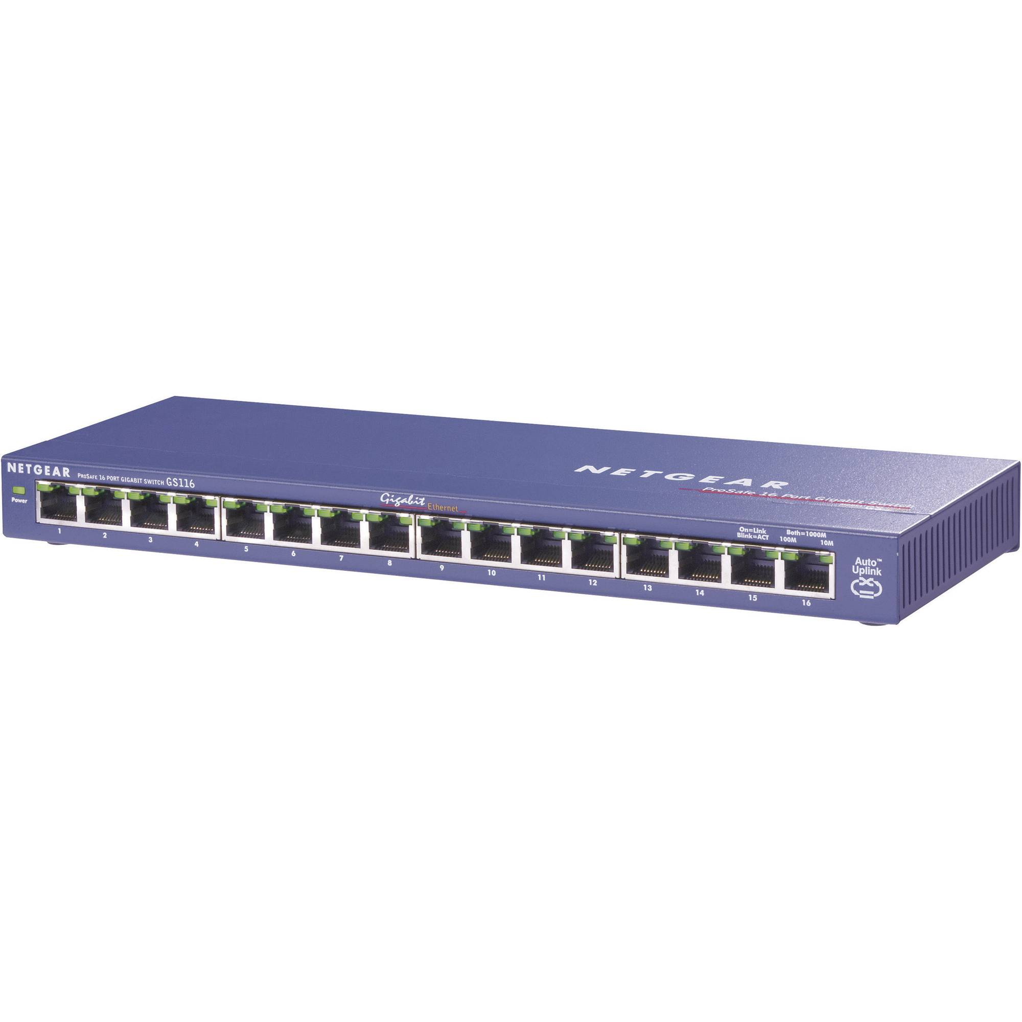 SWITCH DESKTOP DI RETE NETGEAR GS116GE 16-Port 10/100/1000Mbps