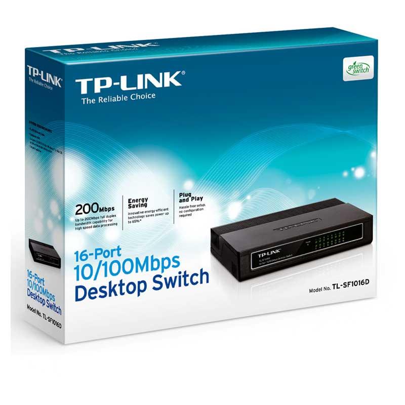 SWITCH DESKTOP DI RETE TP-LINK 16-Port 10/100Mbps TL-SF1016D