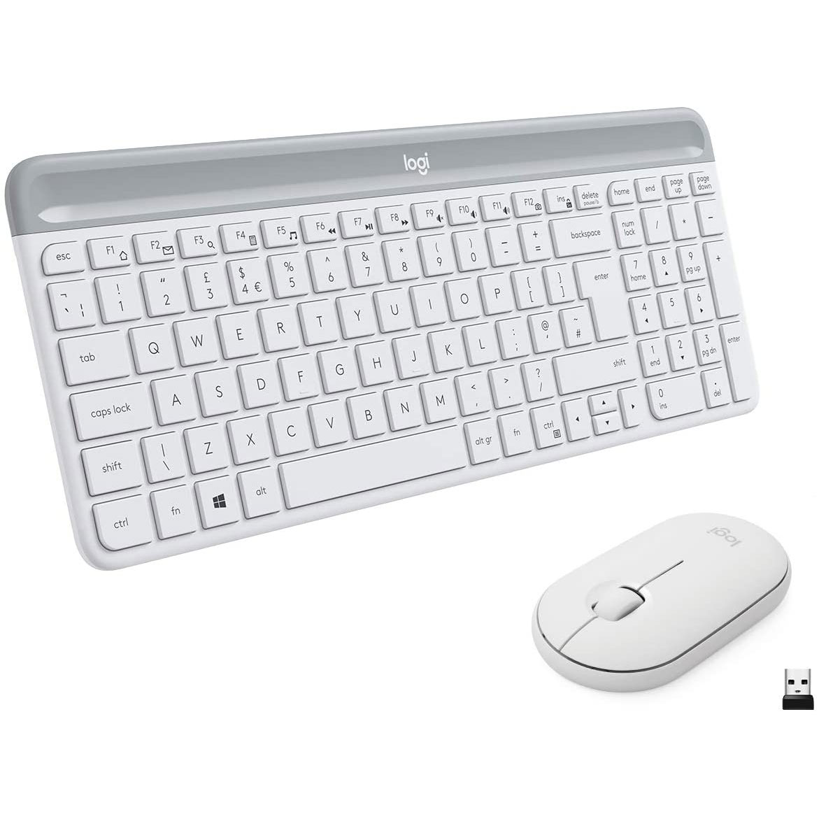 KIT LOGITECH MK470 BIANCO TASTIERA + MOUSE DESKTOP USB