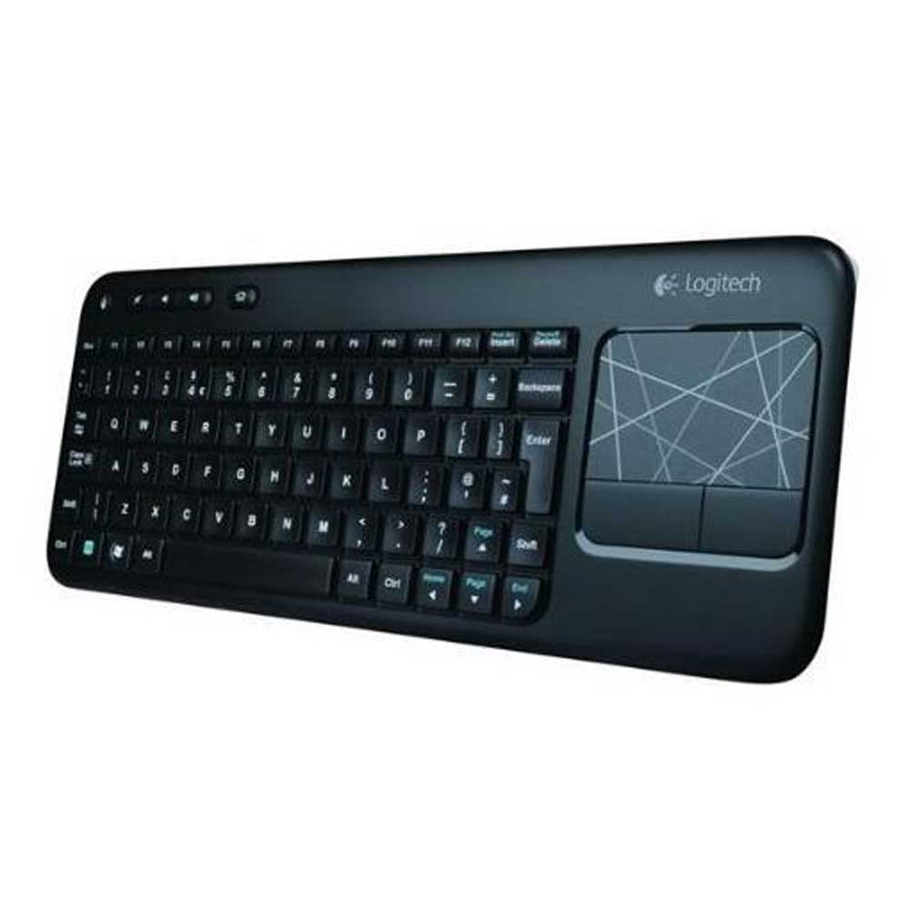 MINI TASTIERA CON TOUCHPAD LOGITECH TOUCH KEYBOARD K400 PLUS WIRELESS 2.4G ULTRA SLIM BLACK
