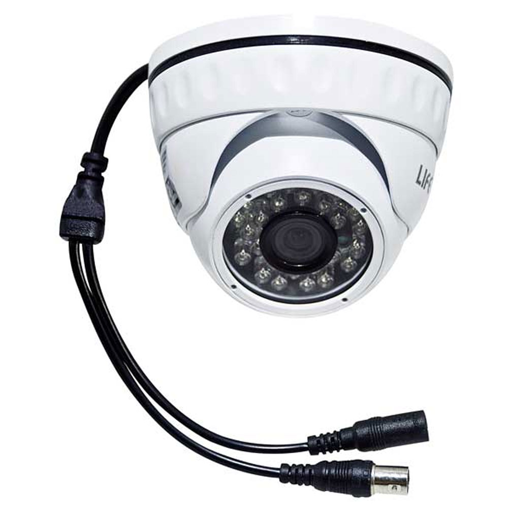 TELECAMERA DOME 1Mpx AHD 720P IP65 L.FISSA 3,6mm, 26LED, CMOS 1/4" OV9732 OMNIVISION, COLORE BIANCO