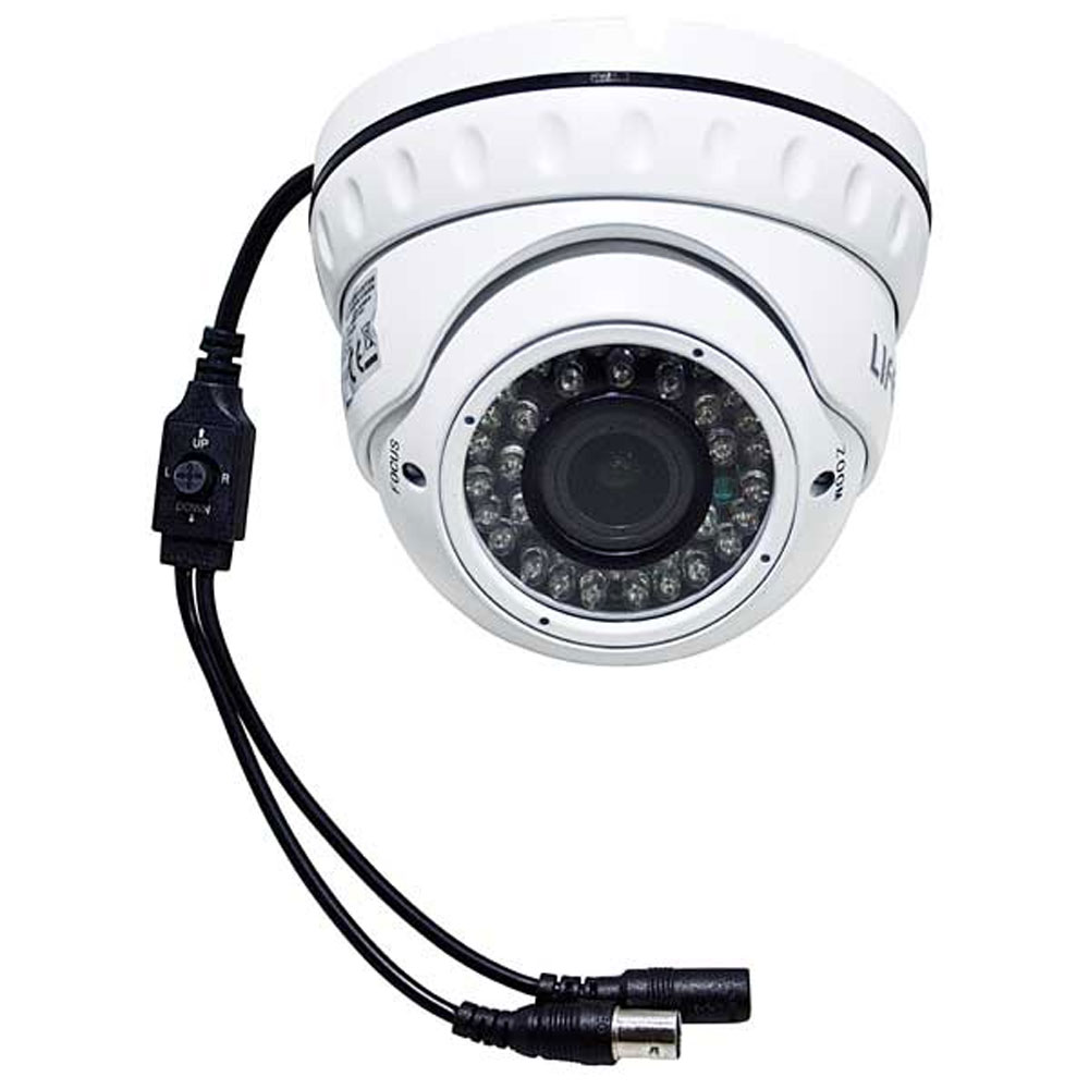 TELECAMERA DOME 1Mpx 2in1 AHD/CVBS 720P IP65 L.VARIFOCAL 2,8~12mm, 36LED, CMOS 1/4" APTINA, OSD, COLORE BIANCO