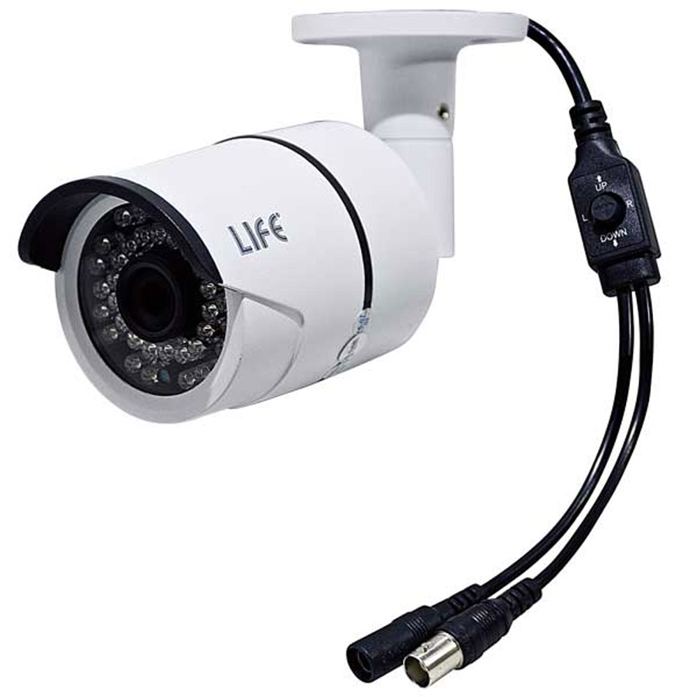 TELECAMERA BULLET 2Mpx 2in1 AHD/CVBS 1080P IP65 L.FISSA 3,6mm, 36LED, CMOS 1/2,8" Sony Exmor IMX322, COLORE BIANCO