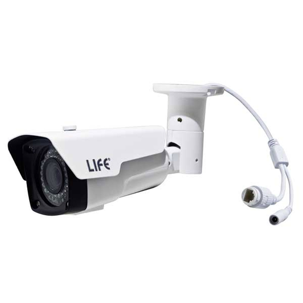 TELECAMERA BULLET 2Mpx IP 1080P IP66 L.VARIFOCAL 2,8~12mm, ICR, 42LED, CMOS 1/2,8" Sony Exmor IMX222, ONVIF, OSD, COLORE BIANCO