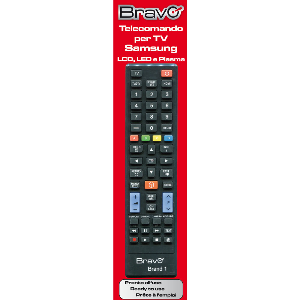 TELECOMANDO PER TV SAMSUNG  DEDICATO BRAVO ORIGINAL 1 PER LED, LCD, PLASMA (90202047)