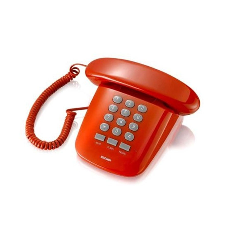 TELEFONO FISSO BRONDI SOLE COLORE ROSSO FERRARI