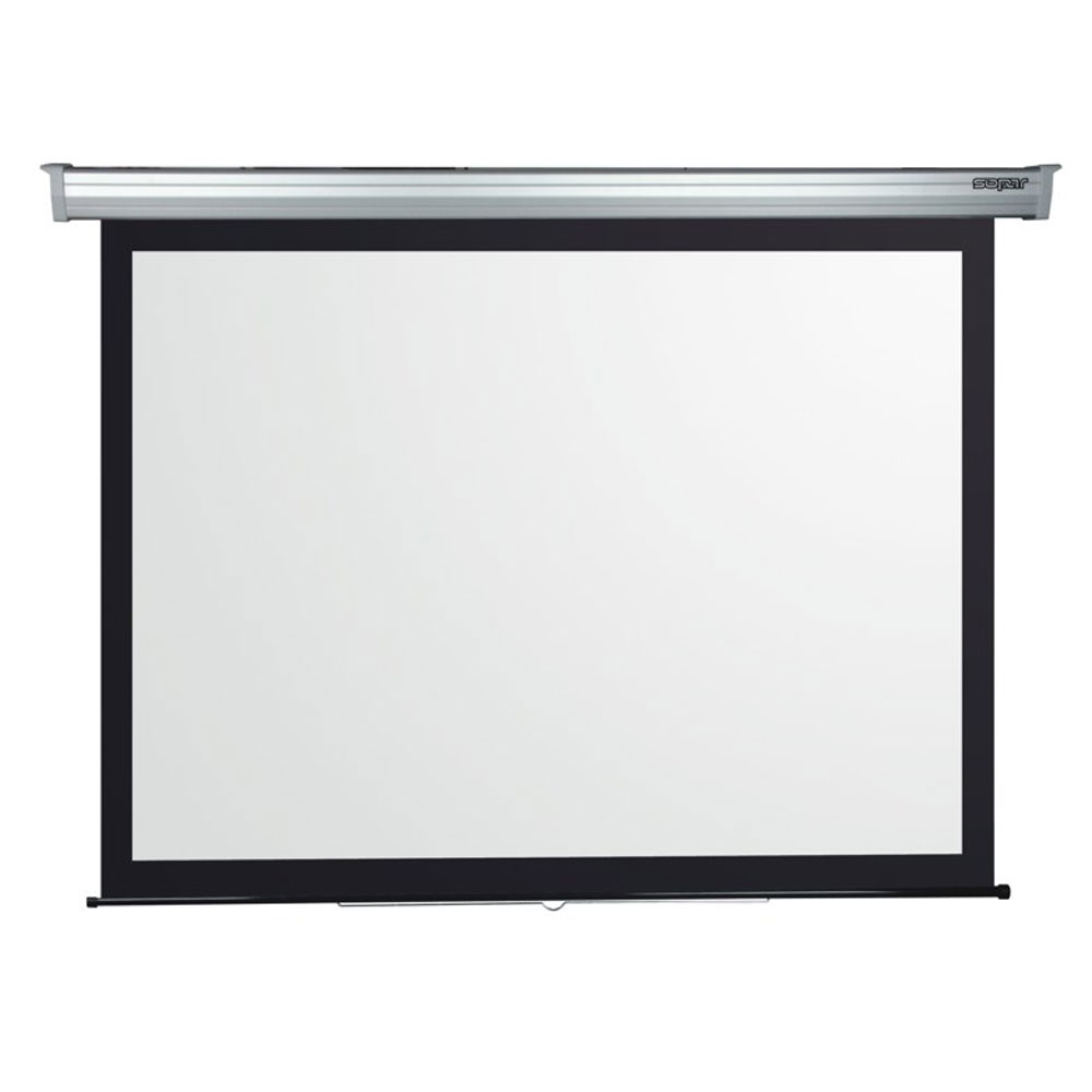 TELO SOPAR PER VIDEOPROIETTORE MANUALE PLATINUM BORDO NERO 280x158
