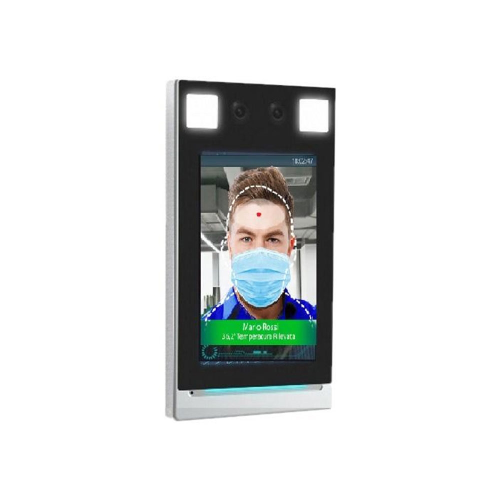 TERMINALE DI CONTROLLO ACCESSI CON TELECAMERA E RILEVAMENTO TEMPERATURA