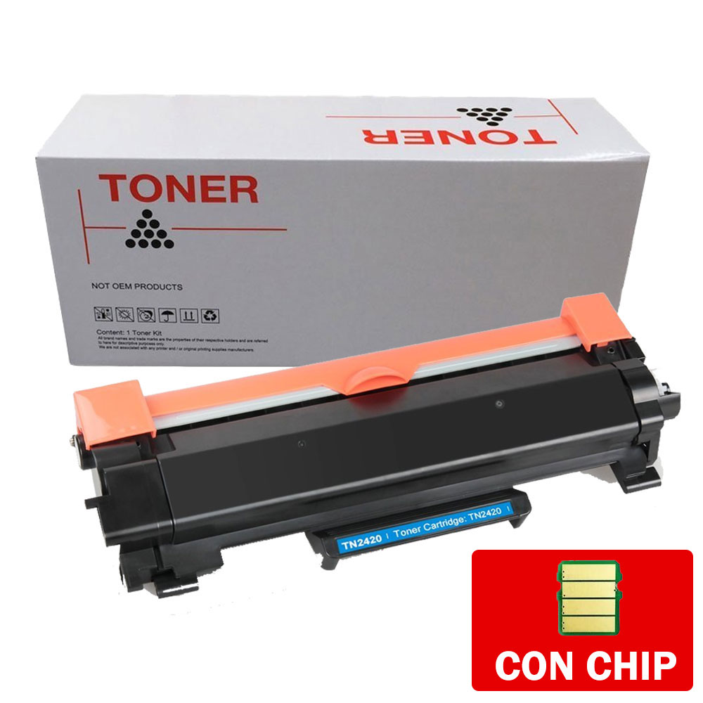 TONER BROTHER COMPATIBILE TN-2420 (CON CHIP) HL-L2310D L2370DN DCP-L2510D DCP-L2550DN MFC-L2710DN MFC-L2750DW (3K)