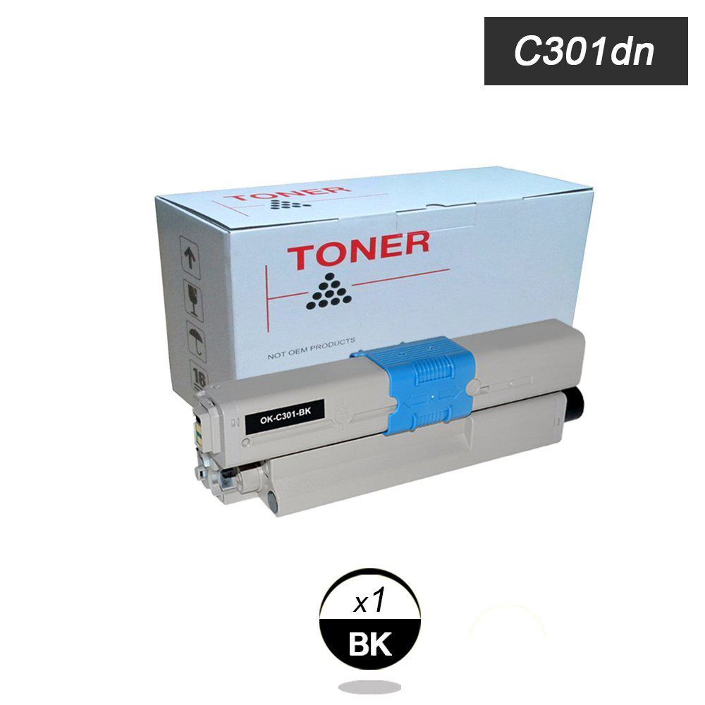 TONER OKI COMPATIBILE OKIC321BK NERO (44973536) OKI C301 - C321DN (2.2K)