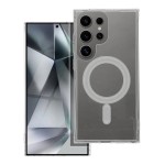 CUSTODIA CLEAR MAG COVER TRASPARENTE PROTEZIONE FOTOCAMERA E BORDI CON MagSafe PER Samsung S25