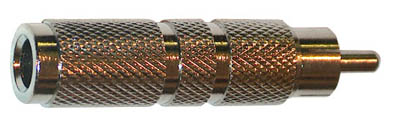 ADATTATORE JACK 6,3 F  -  M RCA  METALICO