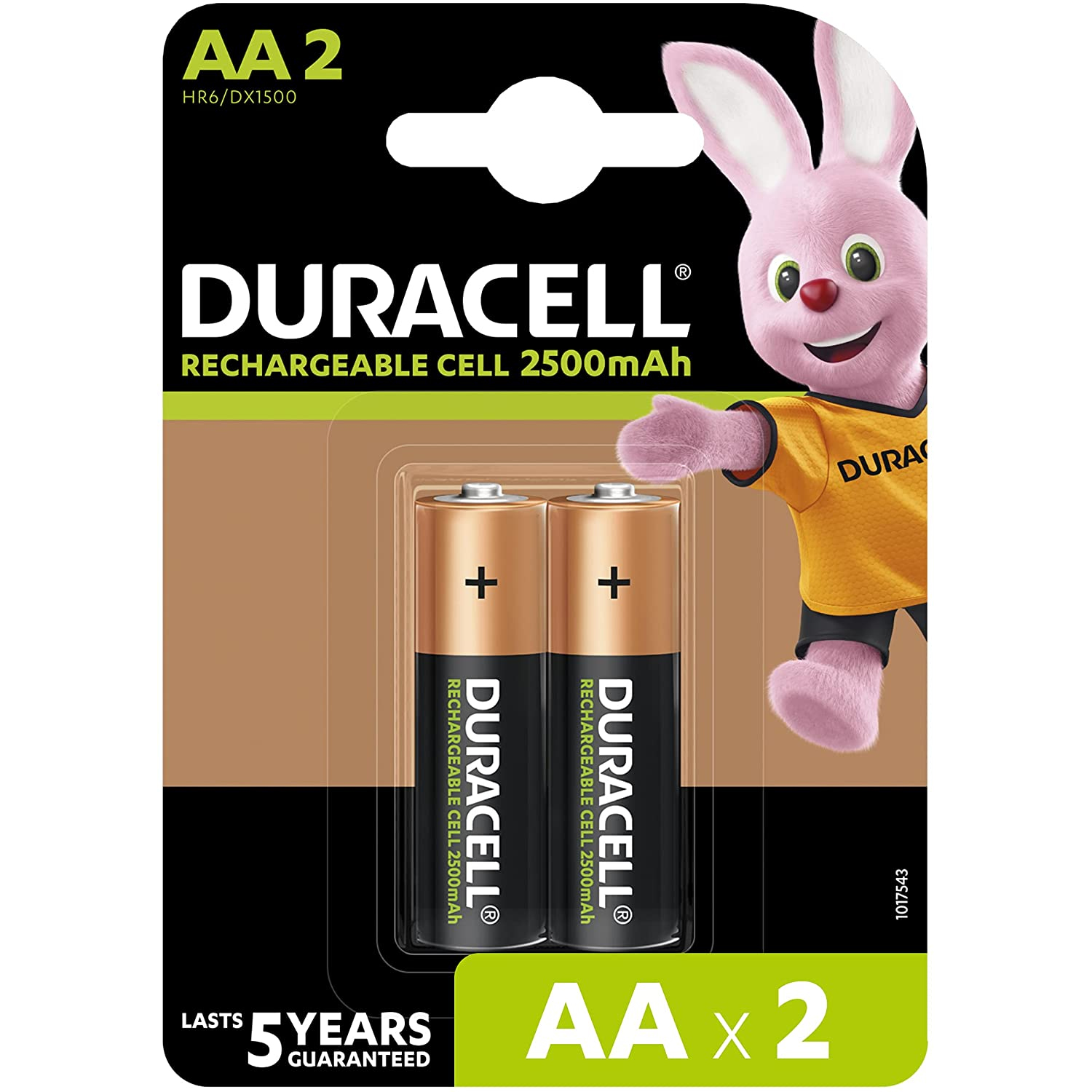 BATTERIE DURACELL STILO RICARICABILI AA Ni-MH 1,2v 2500mAh HR6 / DX1500 CONF. 2PZ