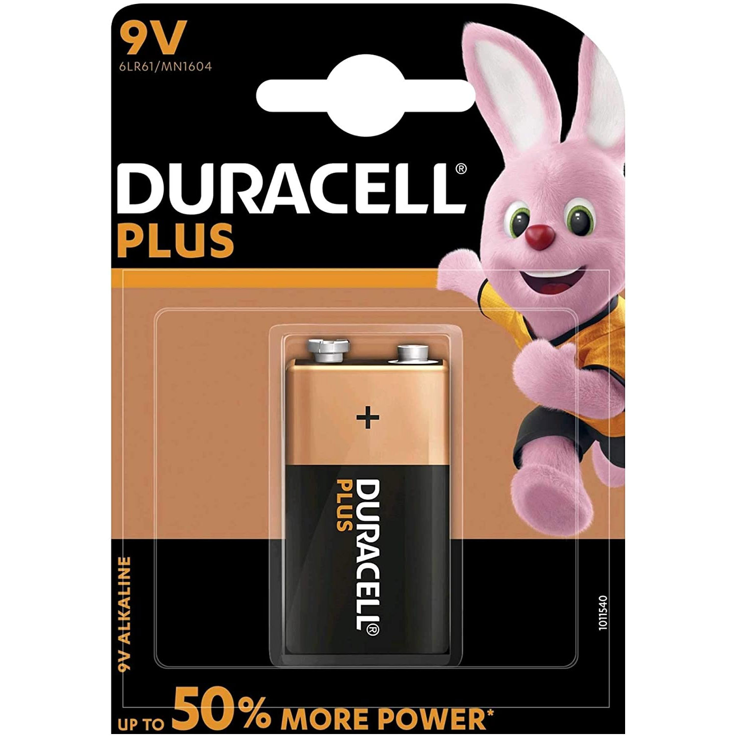 BATTERIE DURACELL PLUS TRANSISTOR 9V MN1604 6LF22 - CONF. 1PZ